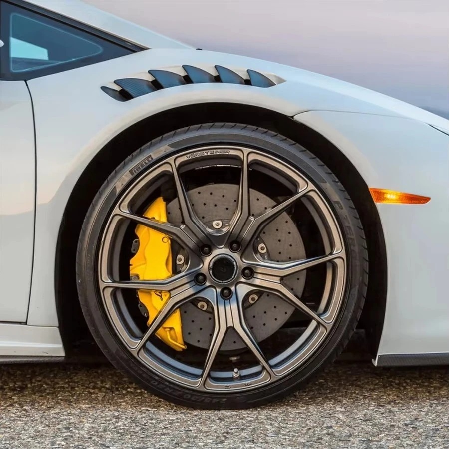 V Style Half Carbon Fiber Front Fenders for  Huracan LP580 LP610 EVO Replace Body Kit
